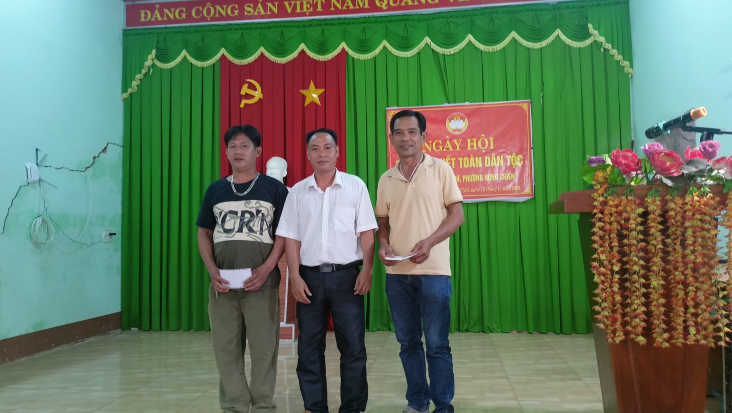 ẤP SỞ NHÌ, PHƯỜNG HƯNG CHIẾN TỔ CHỨC "NGÀY HỘI ĐẠI ĐOÀN KẾT TOÀN DÂN TỘC” NĂM 2024